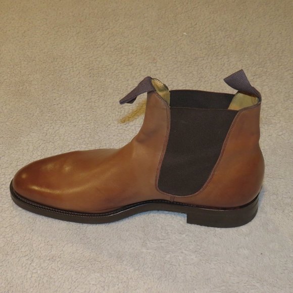Edward Green Newmarket Brown Leather Chelsea Boots 10.5E NWB main image 10